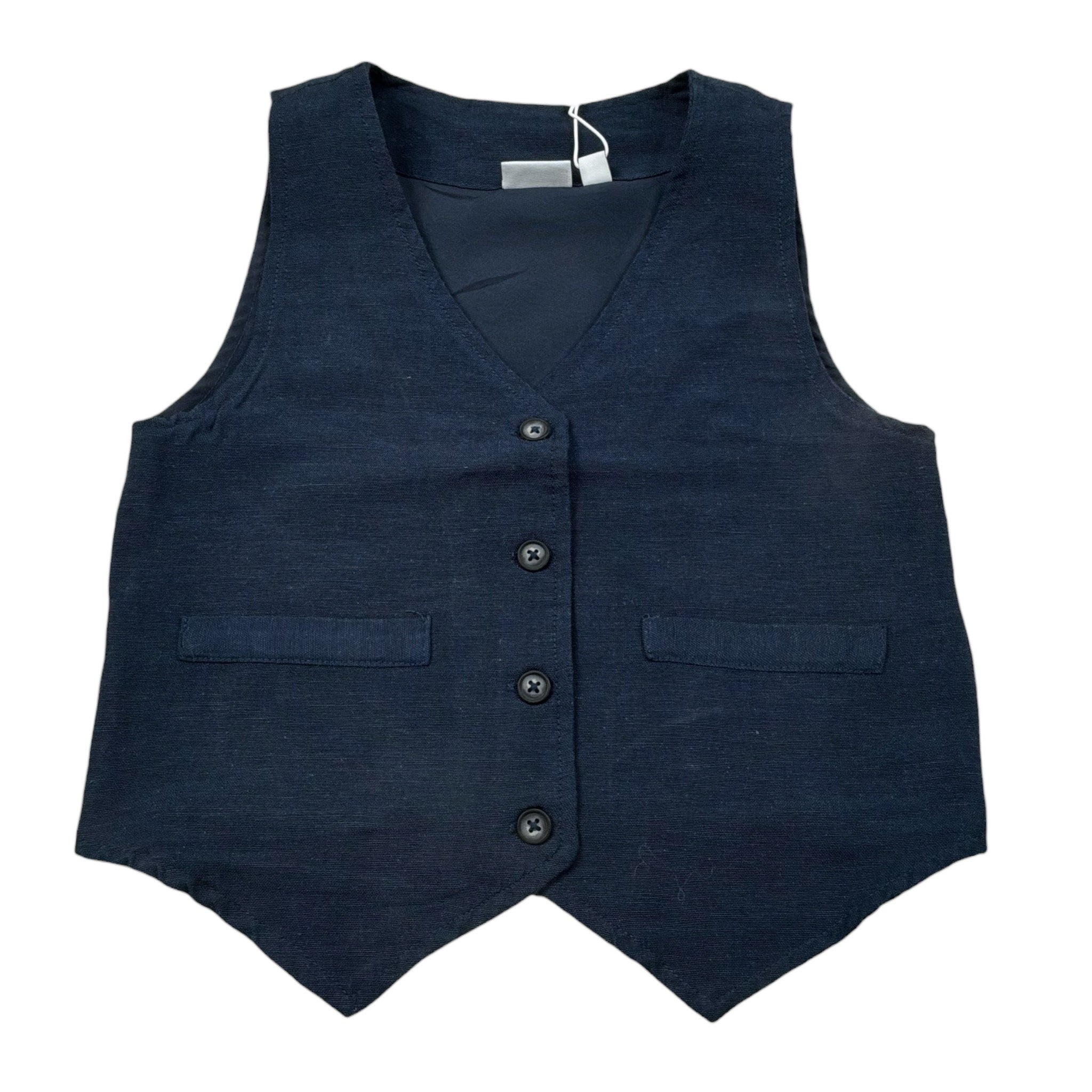 Name.It Gilet tinta unita Blu per Neonato 13200202N BLU NAME.IT 