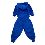 Never Too Completo 2 Pezzi In Velluto Felpa-Pantalone per Neonato DJDJ COBALTO NEVER TOO 