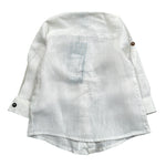 Never Too Camicia tinta unita con Collo Coreano Panna per Bambino NT1232B PANNA NEVER TOO 