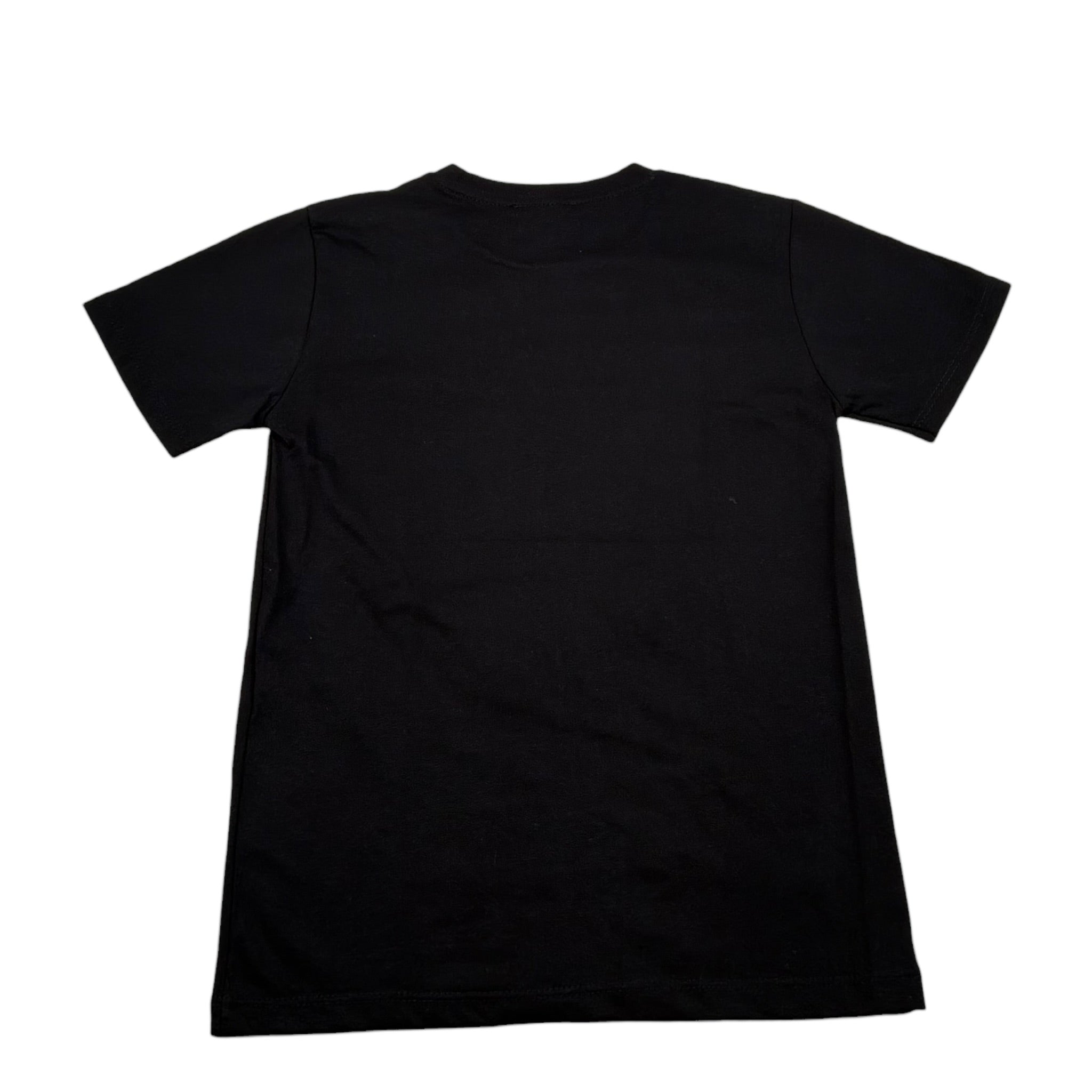 Never Too T-Shirt tinta unita con Stampa Nero per Bambino NT2336R NERO NEVER TOO 