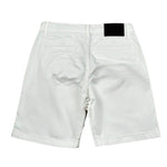 Never Too Bermuda tinta unita con Girovita Regolabile Bianco per Bambino NT2378B BIANCO NEVER TOO 