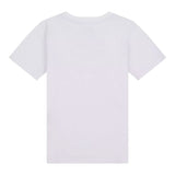 New Balance T-Shirt Girocollo Tinta Unita con Stampa Logo per Bambino LAKB0009 BIANCO NEW BALANCE 