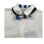 New Gereration Camicia Manica Lunga tinta unita con Papillon Bianco per Bambino 221153J BIANCO NEW GERERATION 