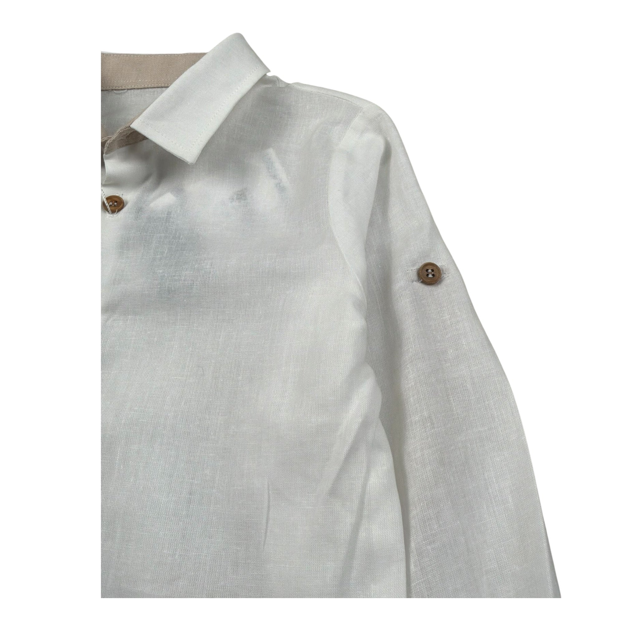 New Gereration Camicia Manica Lunga tinta unita Panna per Bambino 51193 PANNA NEW GERERATION 
