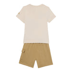 Nike Completo 2 Pezzi T-Shirt-Bermuda Tinta Unita per Neonato 86J213N BEIGE NIKE 