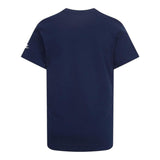 Nike T-Shirt Girocollo Tinta Unita con Logo per Bambino 86J575 BLU NIKE 