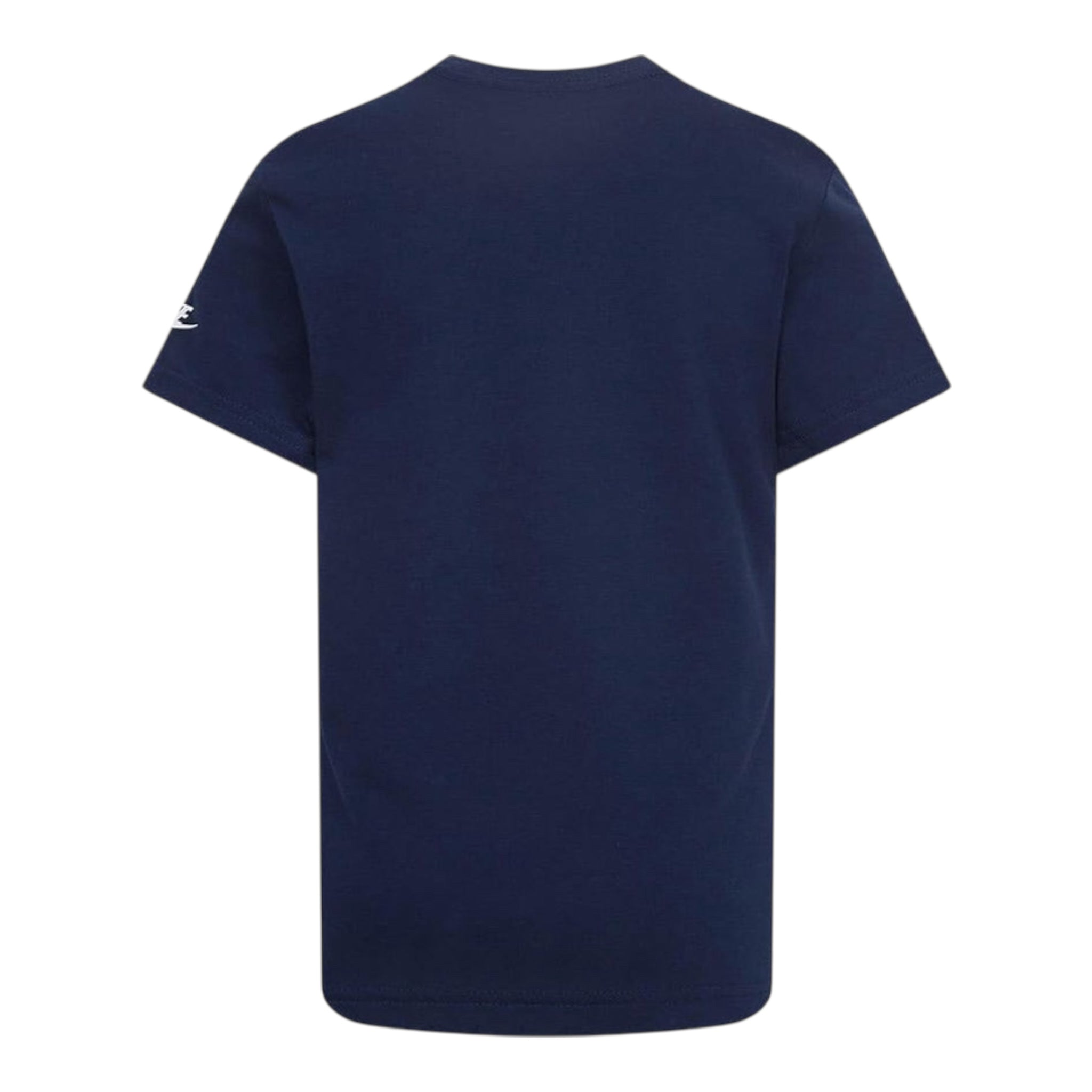 Nike T-Shirt Girocollo Tinta Unita con Logo per Bambino 86J575 BLU NIKE 
