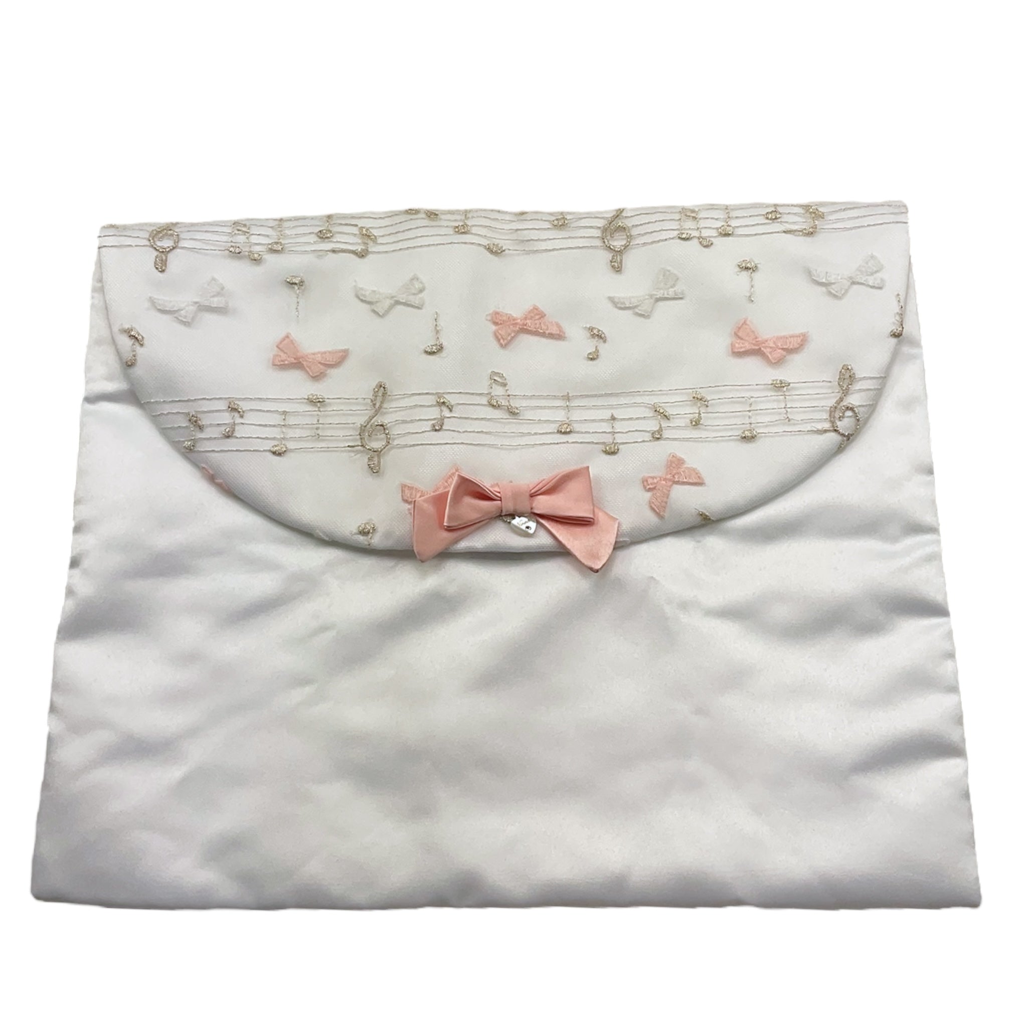 Ninnaoh Sacca Premom Tinta Unita con Fiocco per Neonata E21SAC2 BIANCO NINNAOH 