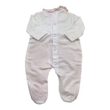 Ninnaoh Tutina Bicolore Manica Lunga per Neonata E2217T BIANCO/ROSA NINNAOH 