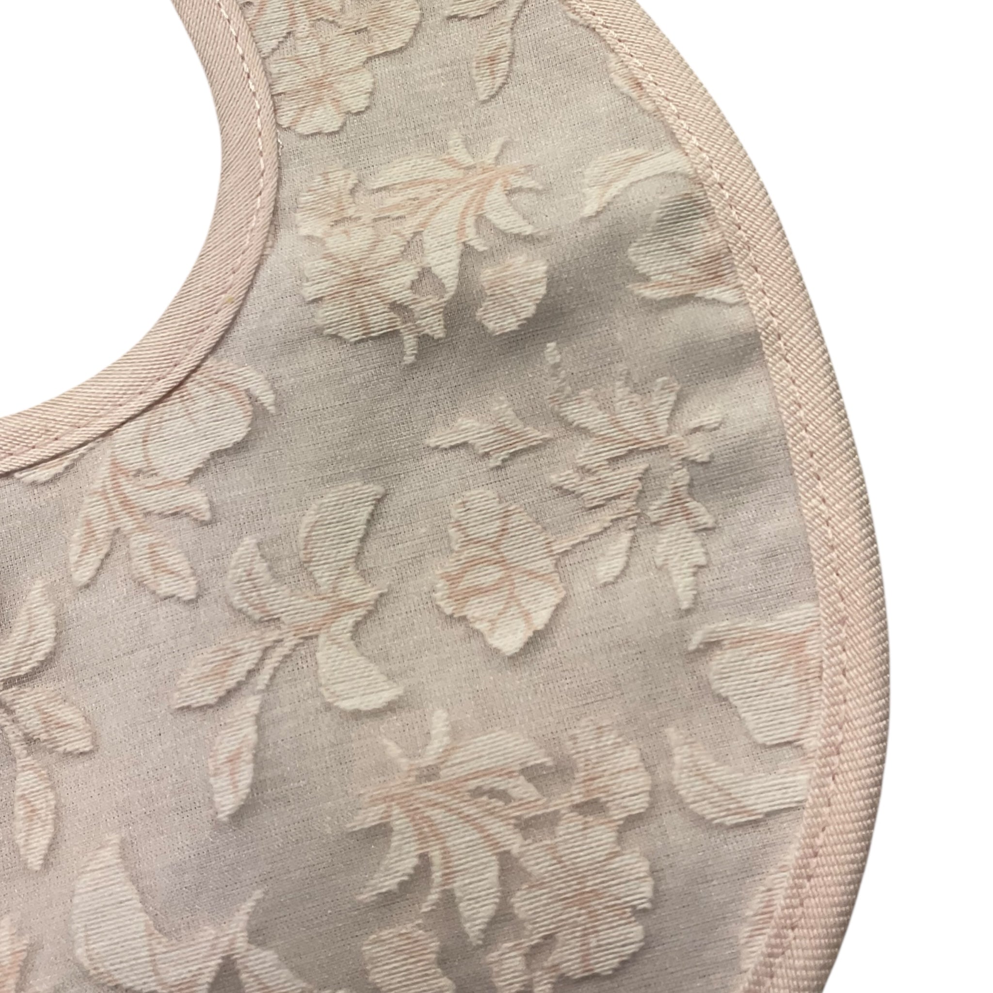 Ninnaoh Bavetta Tinta Unita con Ricami per Neonata E25BA6 ROSA NINNAOH 