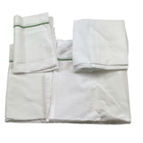 Ninnaoh Set 3 Pezzi Lenzuola Tinta Unita con Applicazioni per Neonata E25LE6 BIANCO NINNAOH 