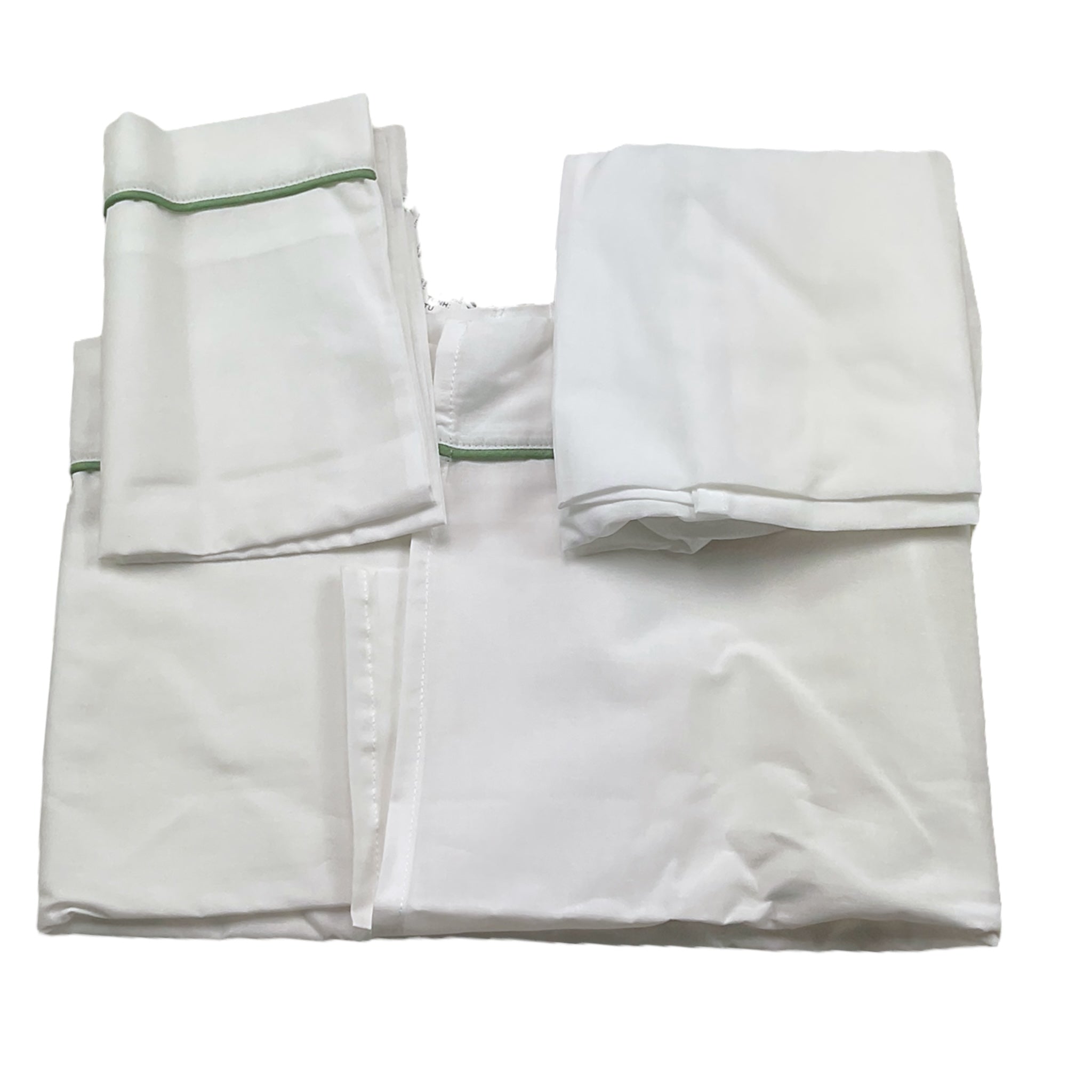 Ninnaoh Set 3 Pezzi Lenzuola Tinta Unita con Applicazioni per Neonata E25LE6 BIANCO NINNAOH 