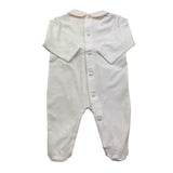Ninnaoh Tutina Tinta Unita con Applicazioni per Neonata E25T1 BIANCO NINNAOH 