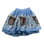 Nunzia Corinna Gonna tinta unita con Stampe Azzurro per Bambina NJ2316068 AZZURRO NUNZIA CORINNA 