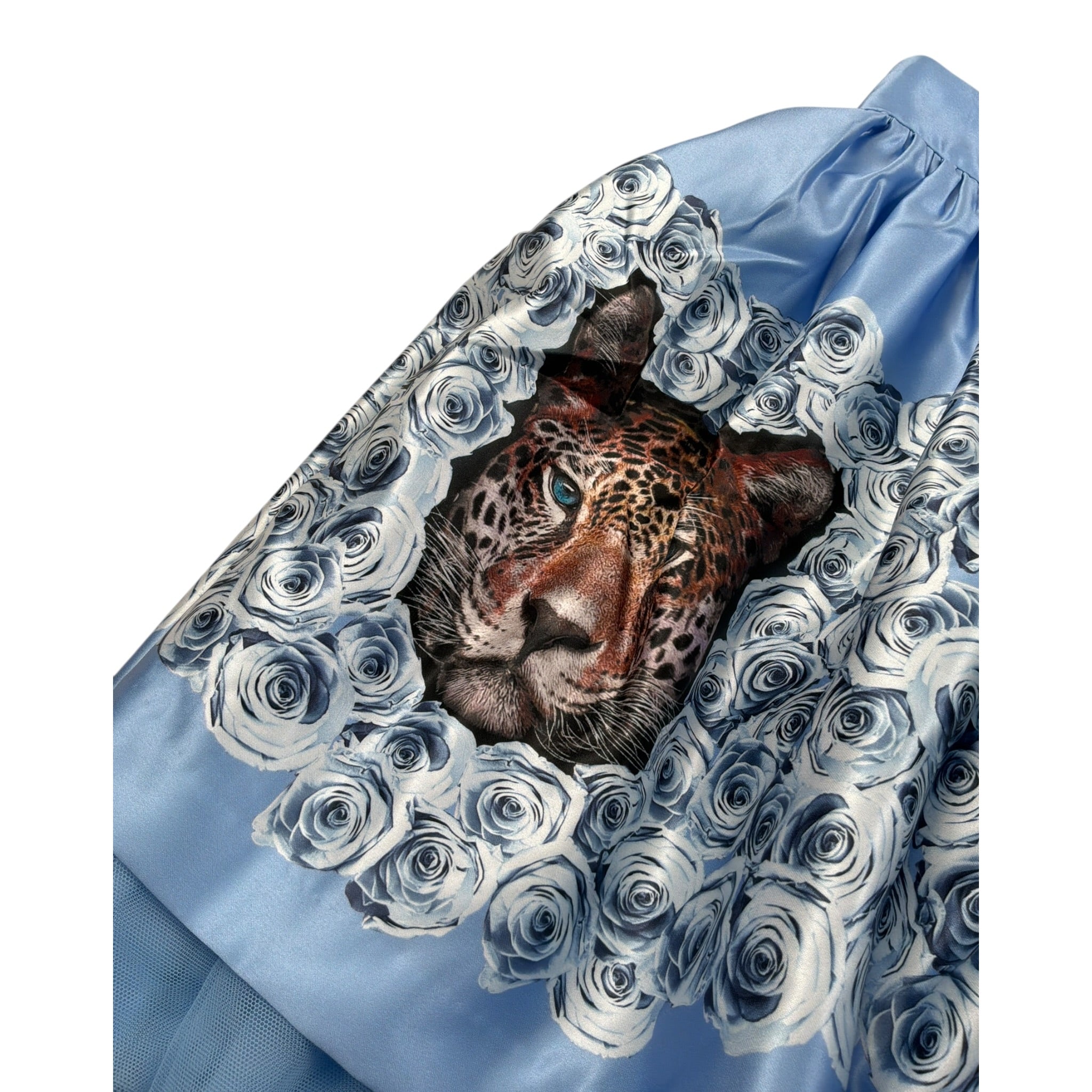 Nunzia Corinna Gonna tinta unita con Stampe Azzurro per Bambina NJ2316068 AZZURRO NUNZIA CORINNA 