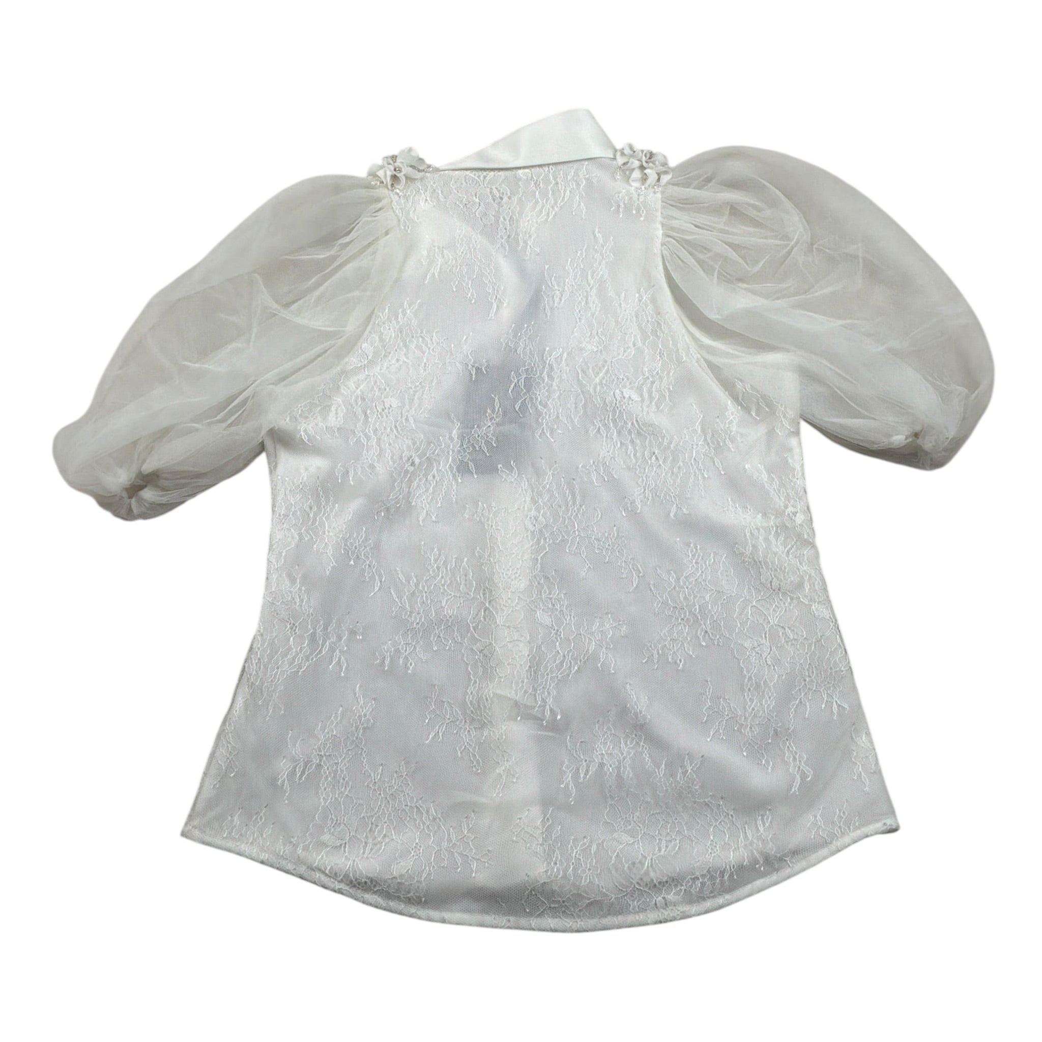 Nunzia Corinna Completo 2 Pezzi Camicia-Gonna Bianco per Bambina NJ4115631 BIANCO NUNZIA CORINNA 