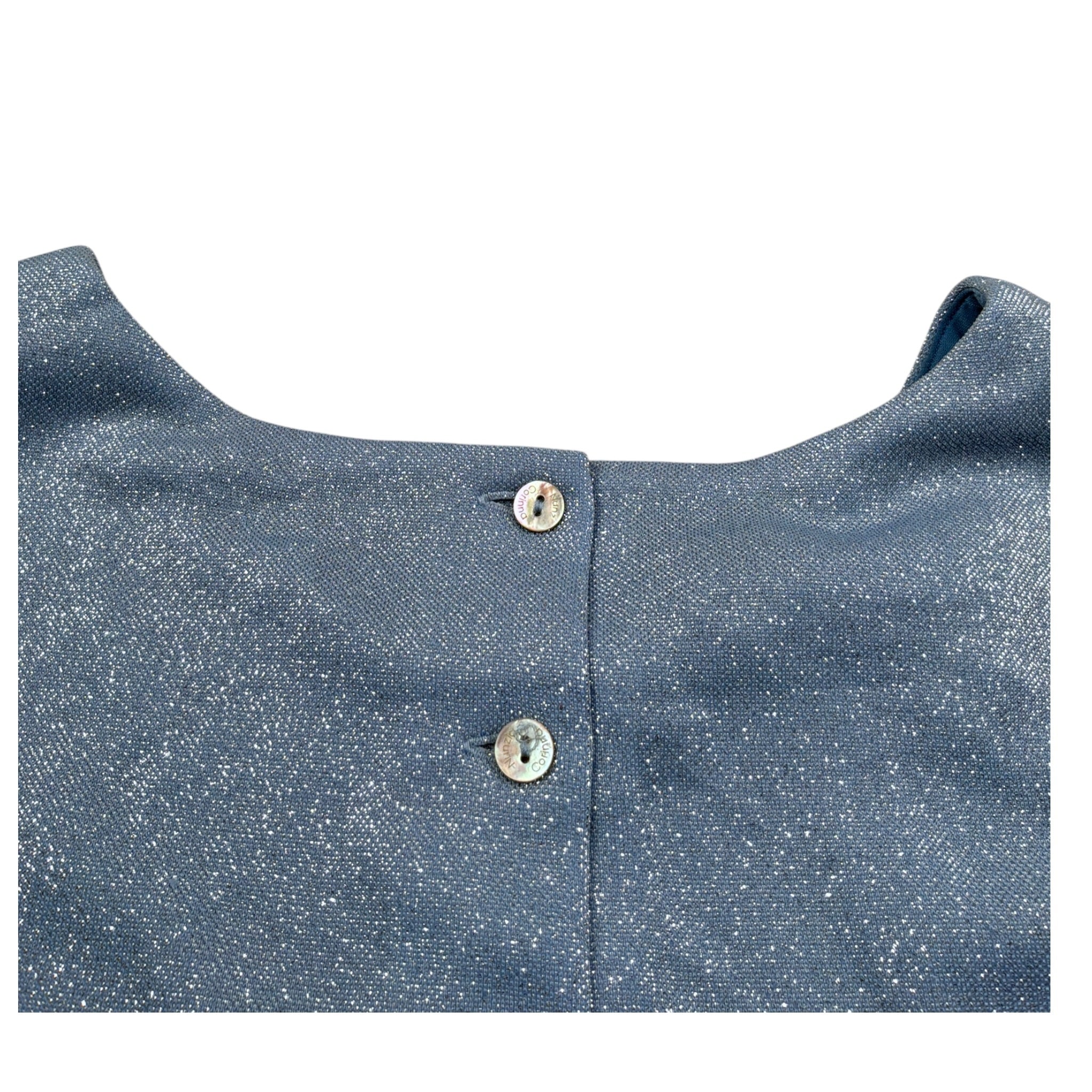 Nunzia Corinna Top Tinta Uita Giromanica Azzurro per Bambina NJ4216210 AZZURRO NUNZIA CORINNA 