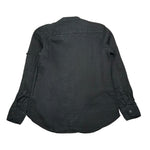 Over-D Camicia Tinta Unita con Collo Coreano per Bambino MEUUE NERO OVER-D 