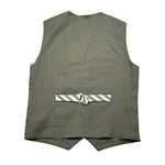 Over-D Gilet Bicolore con Fantasia A Righe per Bambino OK1564SGL BIANCO/VERDE OVER-D 