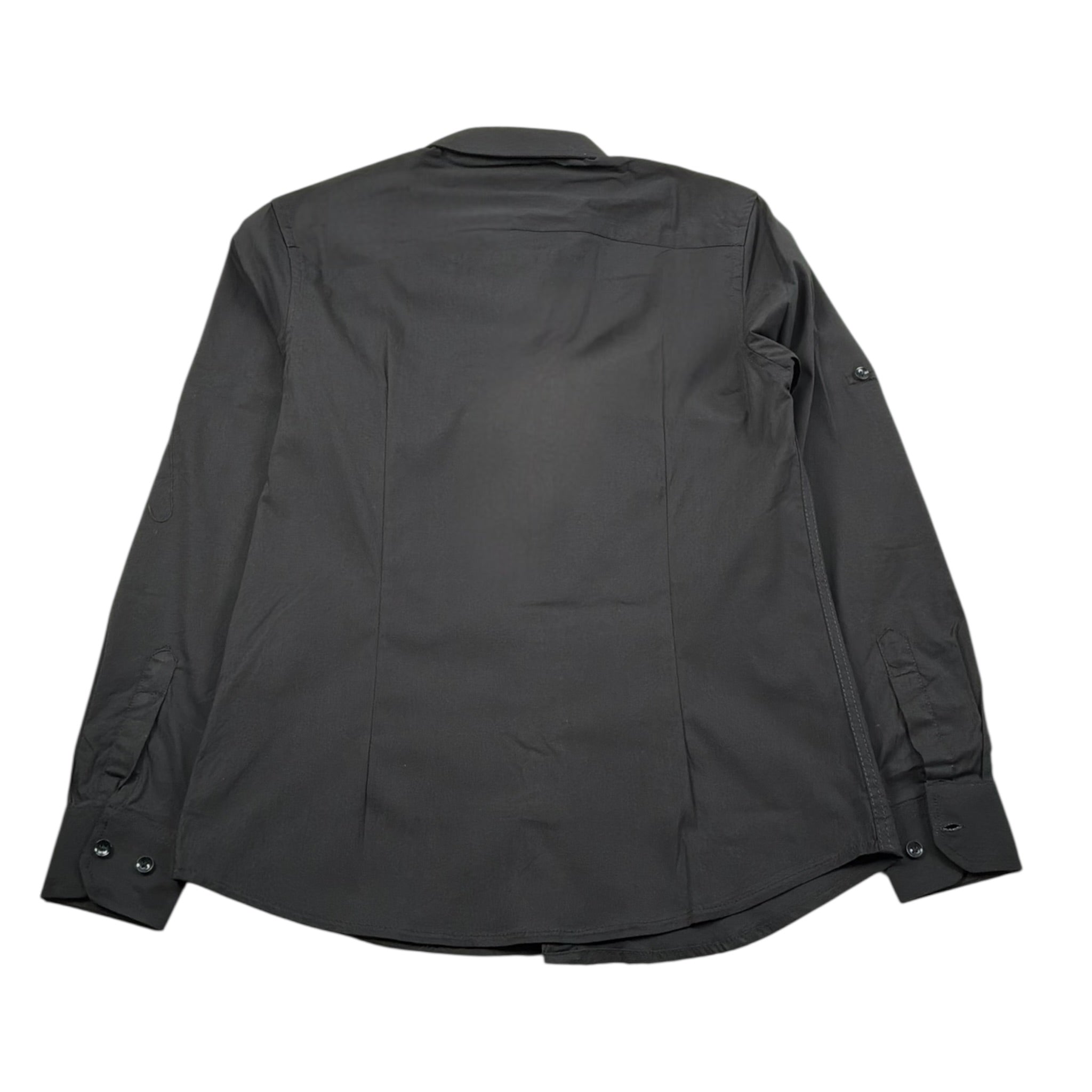 Over-D Camicia Tinta Unita Manica Lunga per Bambino OK248CM NERO OVER-D 