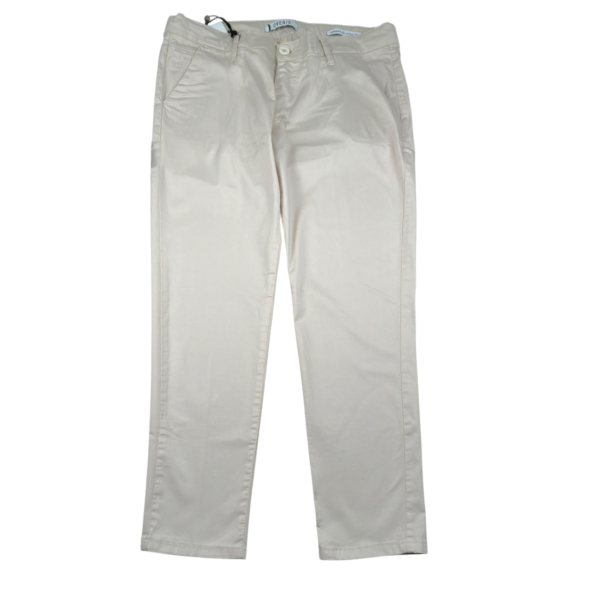 Over-D Pantalone Tinta Unita con Girovita Regolabile per Bambino OK283PN BEIGE OVER-D 