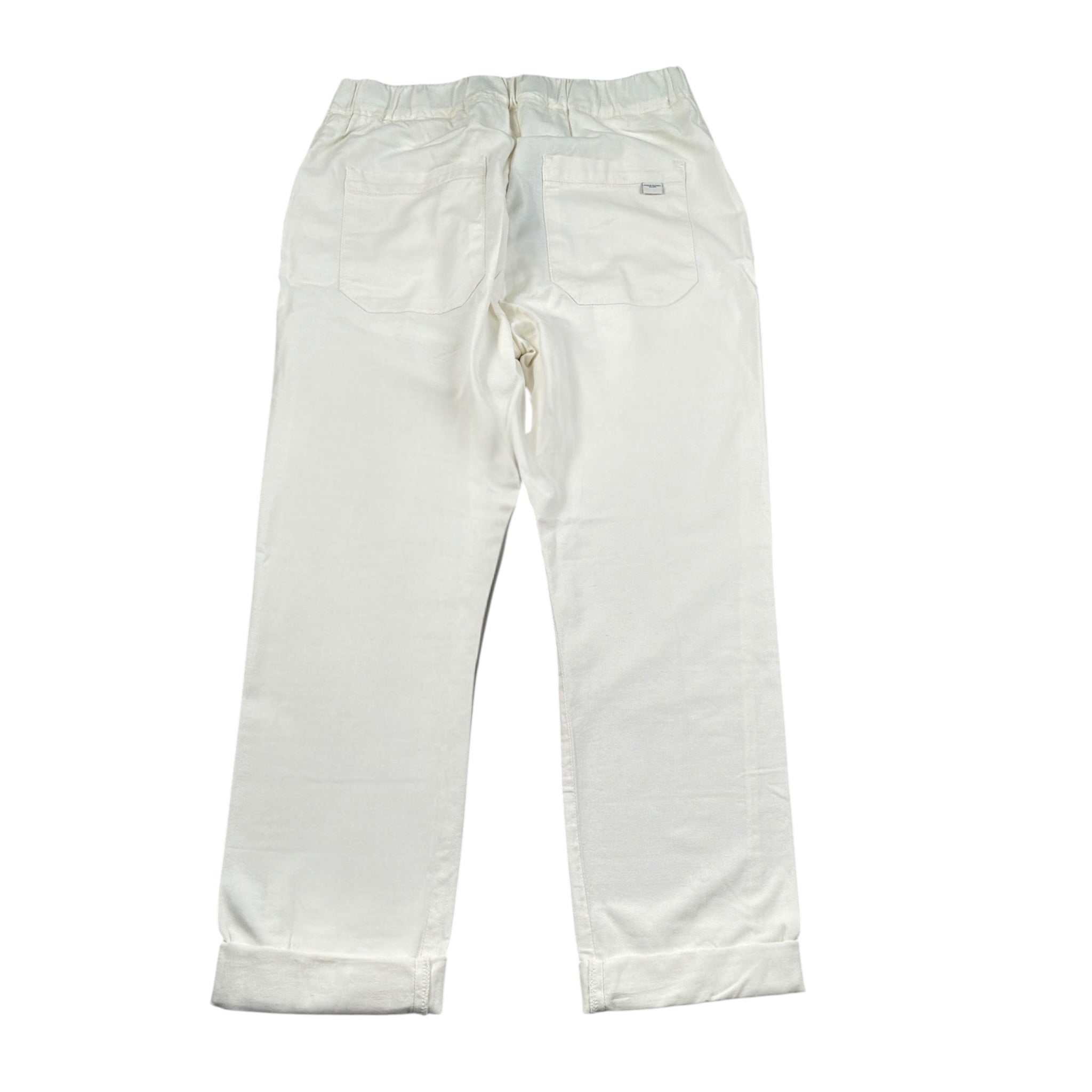 Paolo Pecora Pantalone tinta unita con Elastico In Vita Bianco per Bambino PP3302 BIANCO PAOLO PECORA 