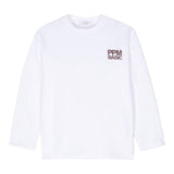 Paolo Pecora Shirt Girocollo Tinta Unita con Stampa per Bambino PP3845 BIANCO PAOLO PECORA 