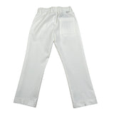 Paolo Pecora Pantalone Tinta Unita con Elastico In Vita per Bambino PP3934 BIANCO PAOLO PECORA 