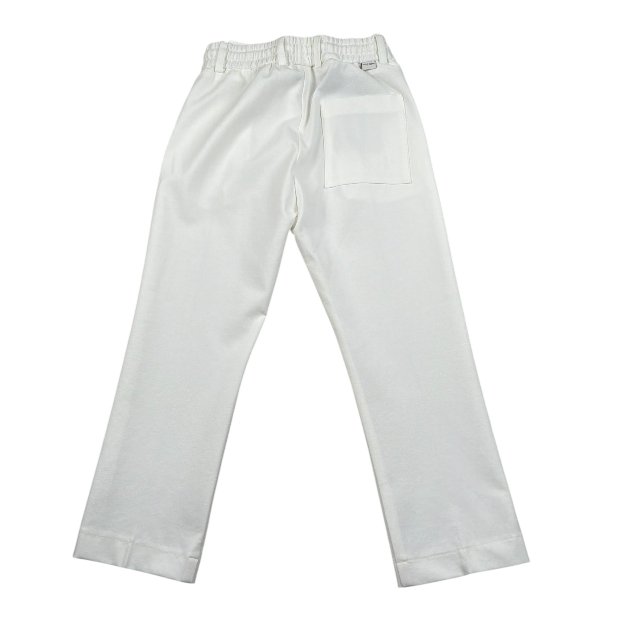 Paolo Pecora Pantalone Tinta Unita con Elastico In Vita per Bambino PP3934 BIANCO PAOLO PECORA 