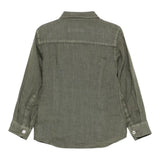 Paolo Pecora Camicia Manica Lunga Tinta Unita per Bambino PP4032X VERDE PAOLO PECORA 