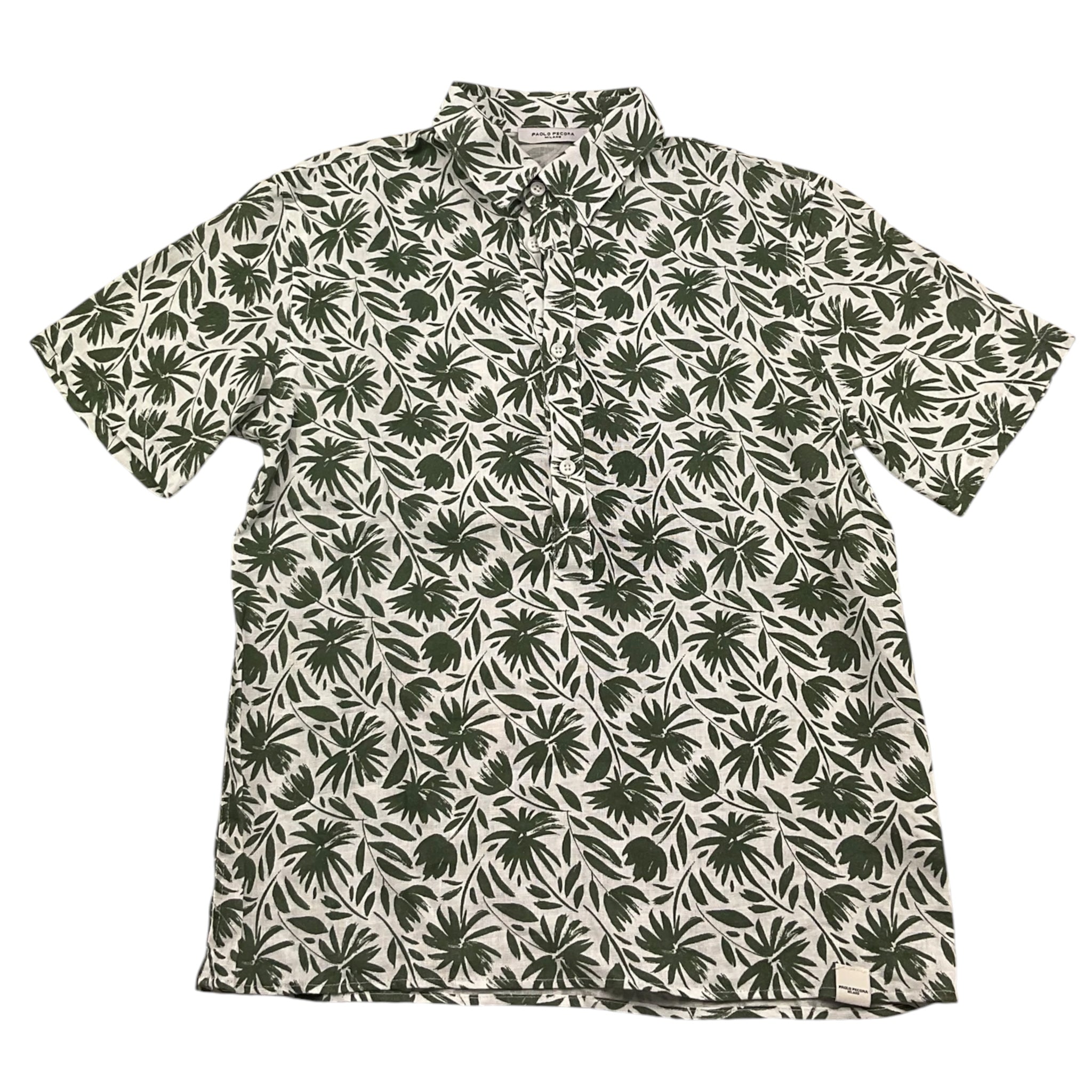 Paolo Pecora Camicia Mezza Manica Tinta Unita Fantasia  per Bambino PP4035 BIANCO PAOLO PECORA 