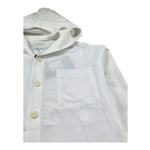 Paolo Pecora Camicia Manica Lunga Tinta Unita con Cappuccio per Bambino PP4216 BIANCO PAOLO PECORA 