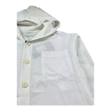 Paolo Pecora Camicia Manica Lunga Tinta Unita con Cappuccio per Bambino PP4216 BIANCO PAOLO PECORA 