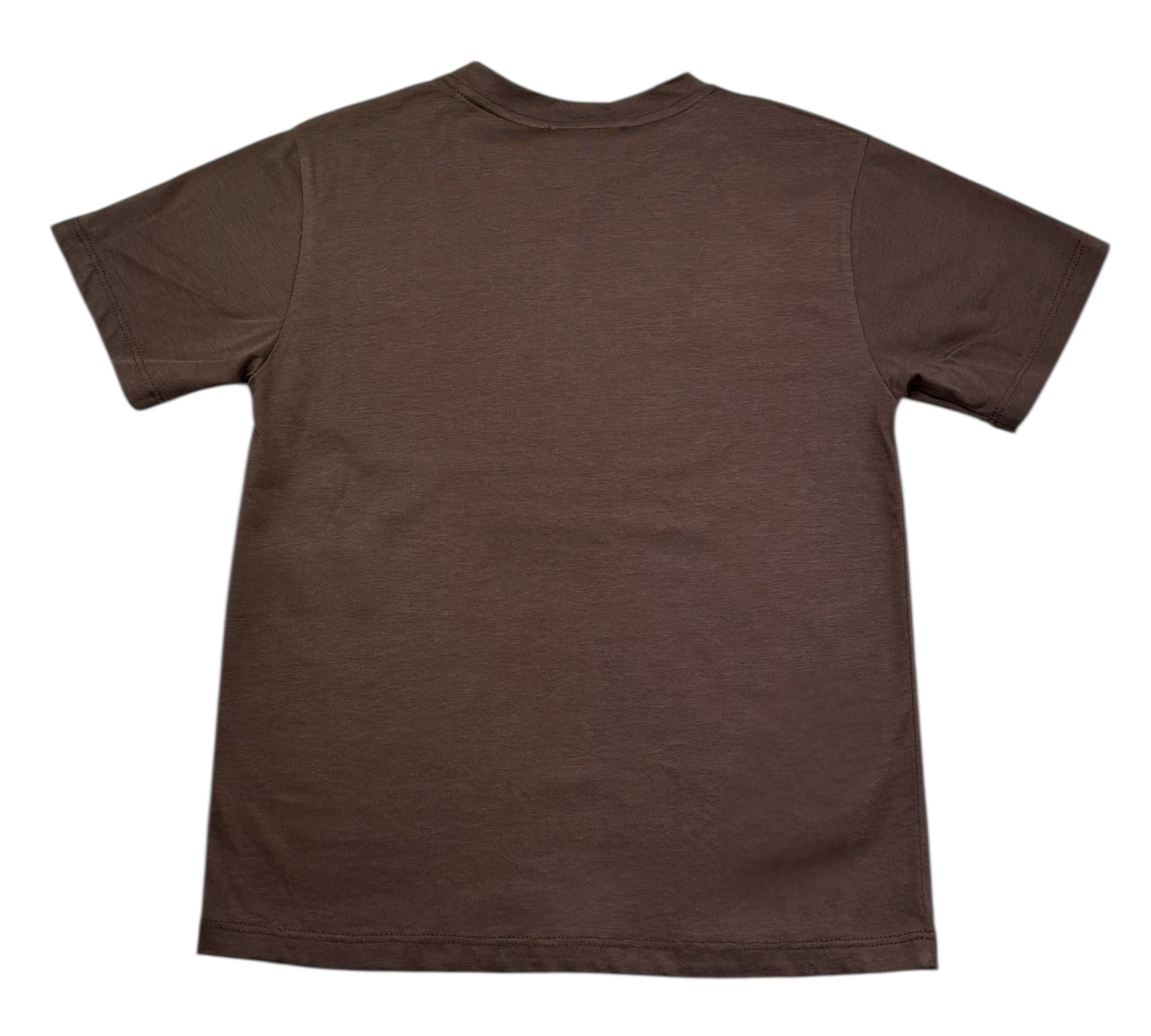 Paolo Pecora T-Shirt Girocollo Tinta Unita per Bambino PP4222 MARRONE PAOLO PECORA 