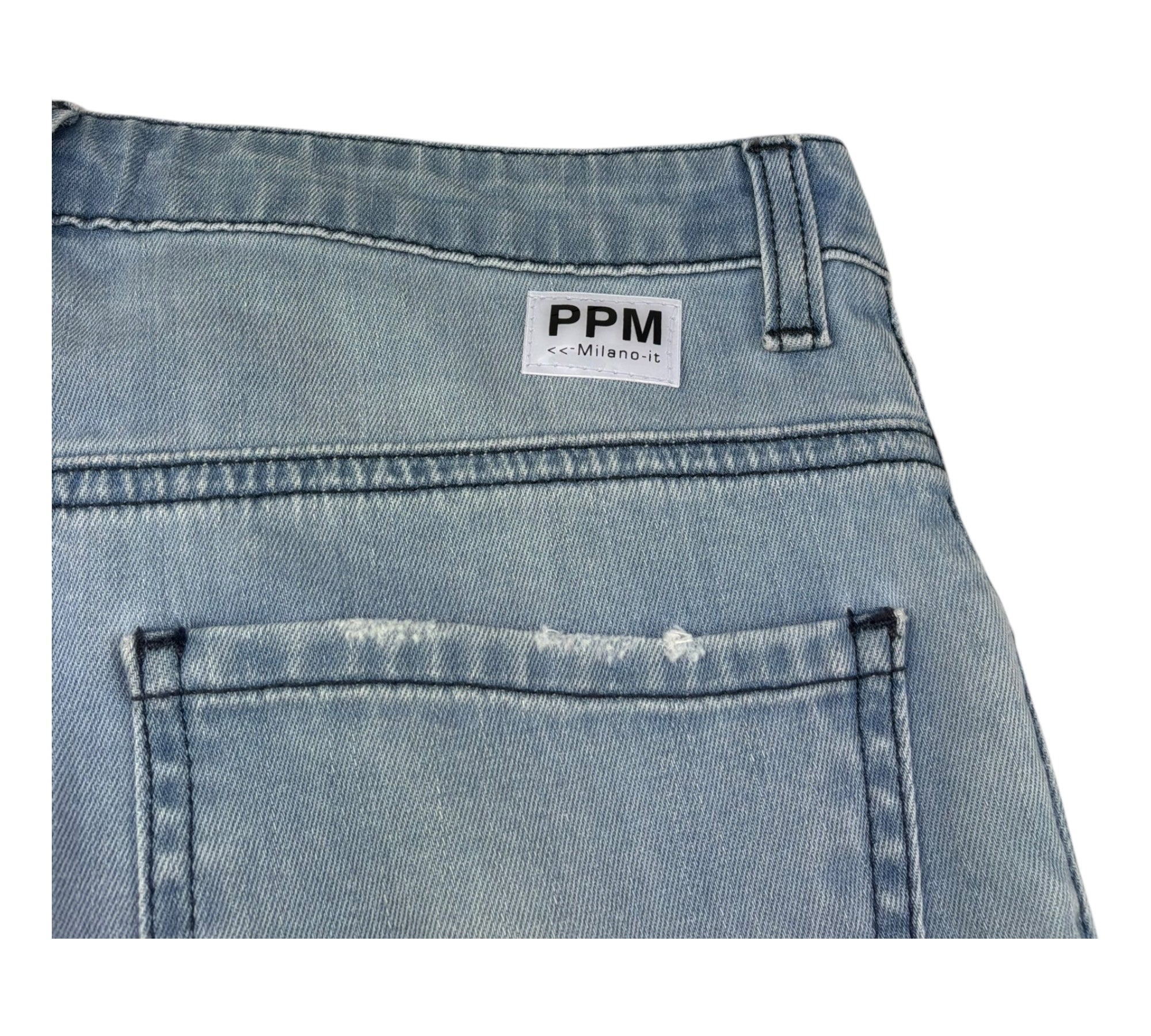 Paolo Pecora Jeans Tinta Unita con 5 Tasche per Bambino PP4261 AZZURRO PAOLO PECORA 