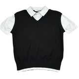 Paolo Pecora Polo Mezza Manica con Finto Gilet per Bambino PP4271 NERO PAOLO PECORA 