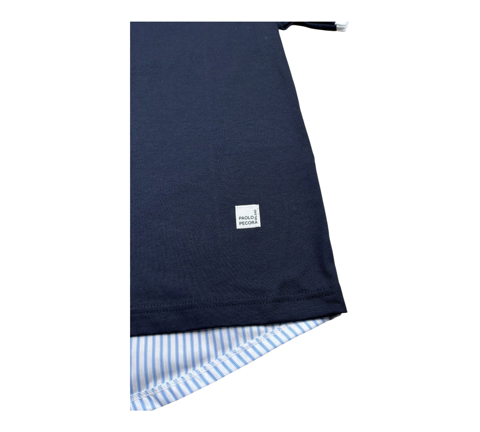 Paolo Pecora T-Shirt Girocollo Tinta Unita per Bambino PP4353 BLU PAOLO PECORA 