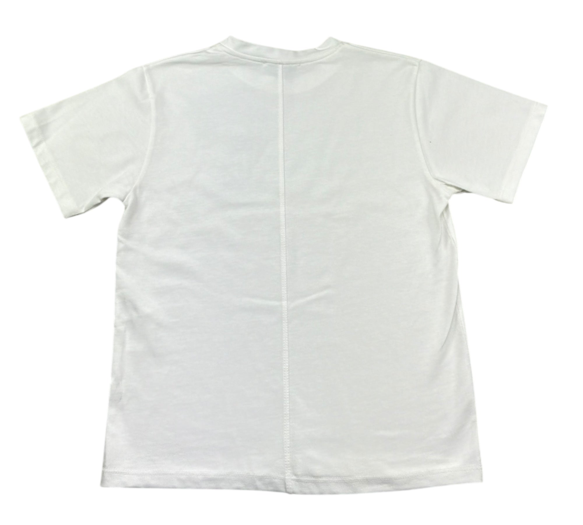 Paolo Pecora T-Shirt Girocollo Tinta Unita con Stampa per Bambino PP4358 BIANCO PAOLO PECORA 