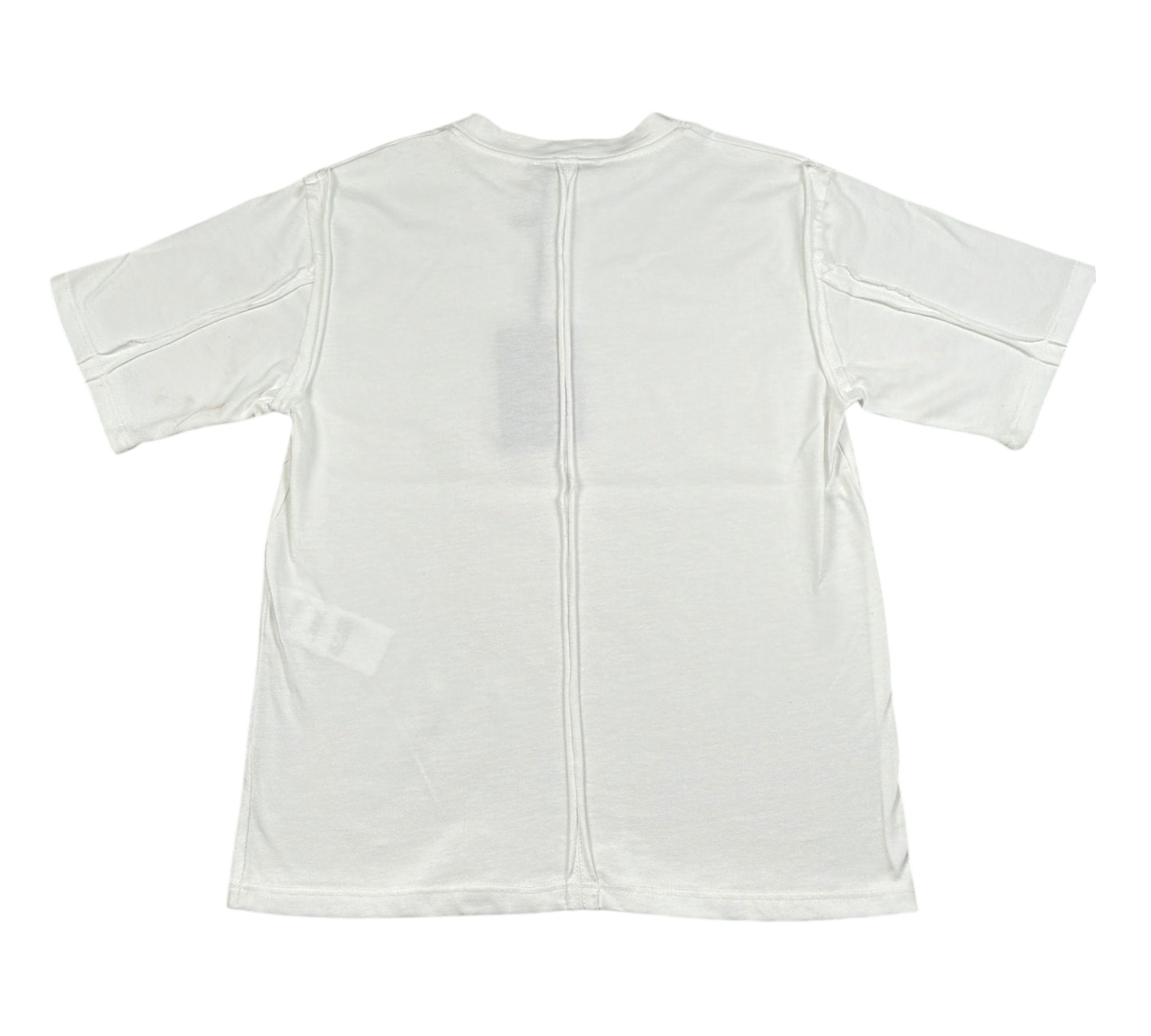 Paolo Pecora T-Shirt Girocollo Tinta Unita con Stampa per Bambino PP4359 BIANCO PAOLO PECORA 