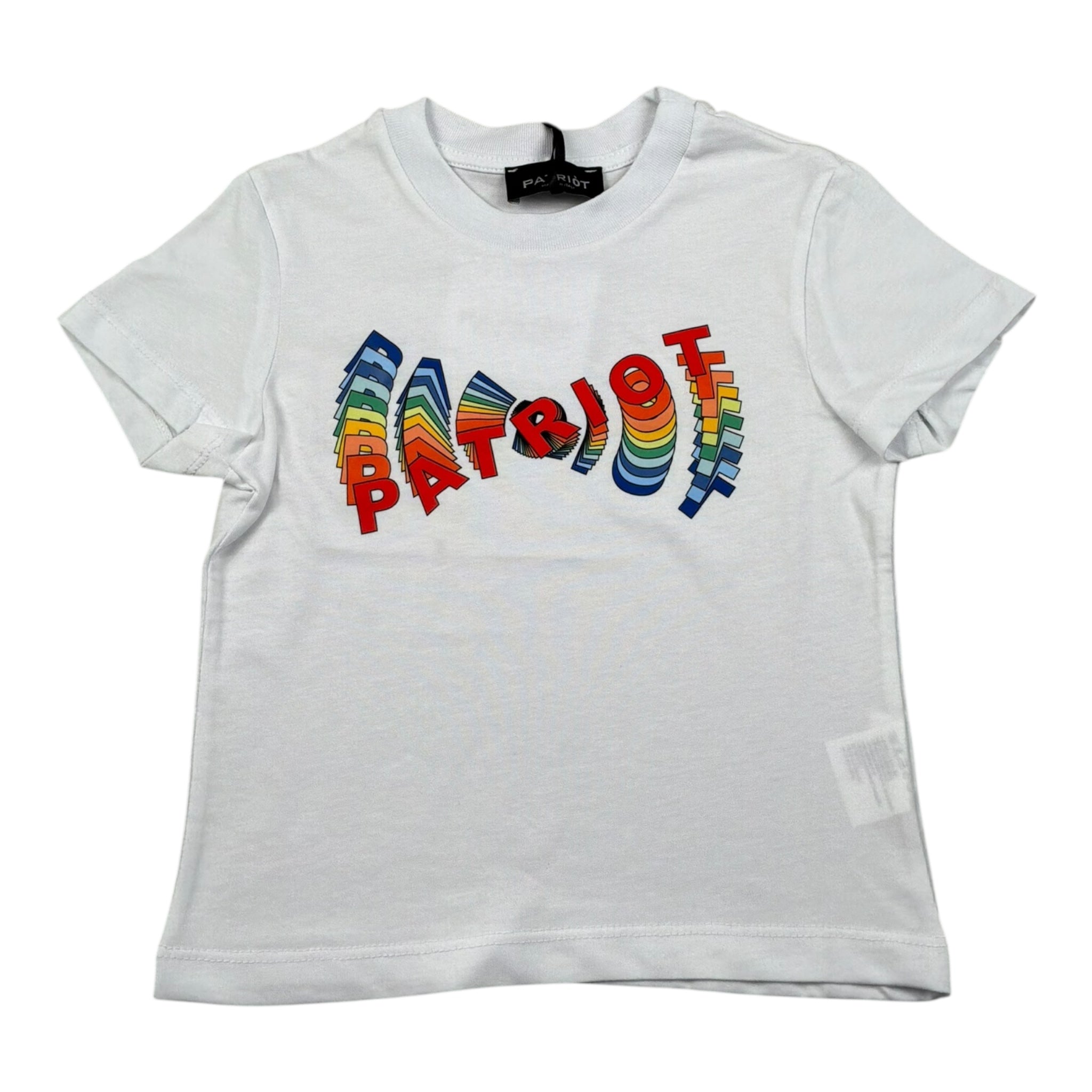 Patriot T-Shirt Girocollo Tinta Unita con Taschino per Neonato 00212 BIANCO PATRIOT 