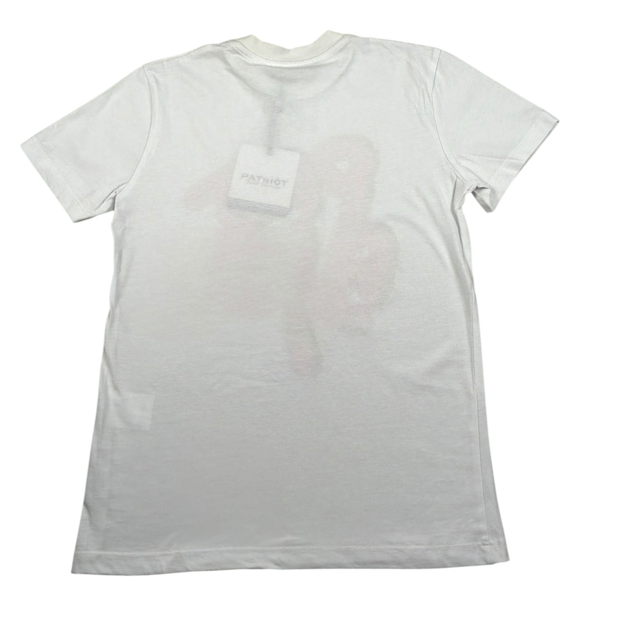 Patriot T-Shirt Girocollo tinta unita con Stampa Bianco per Bambino TSS BIANCO PATRIOT 
