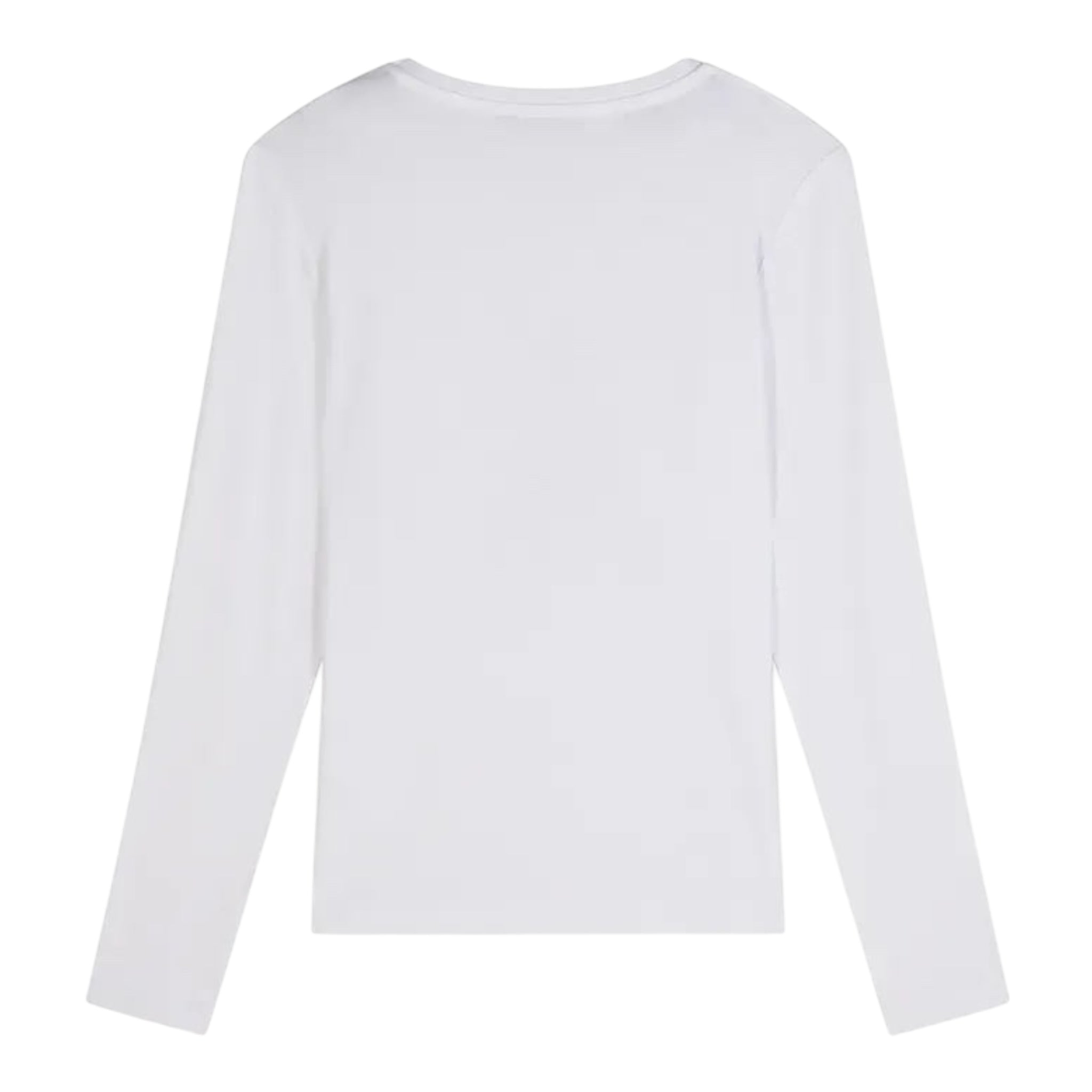 Patrizia Pepe Shirt Girocollo Tinta Unita con Brillantini per Bambina 7M0752 BIANCO PATRIZIA PEPE 