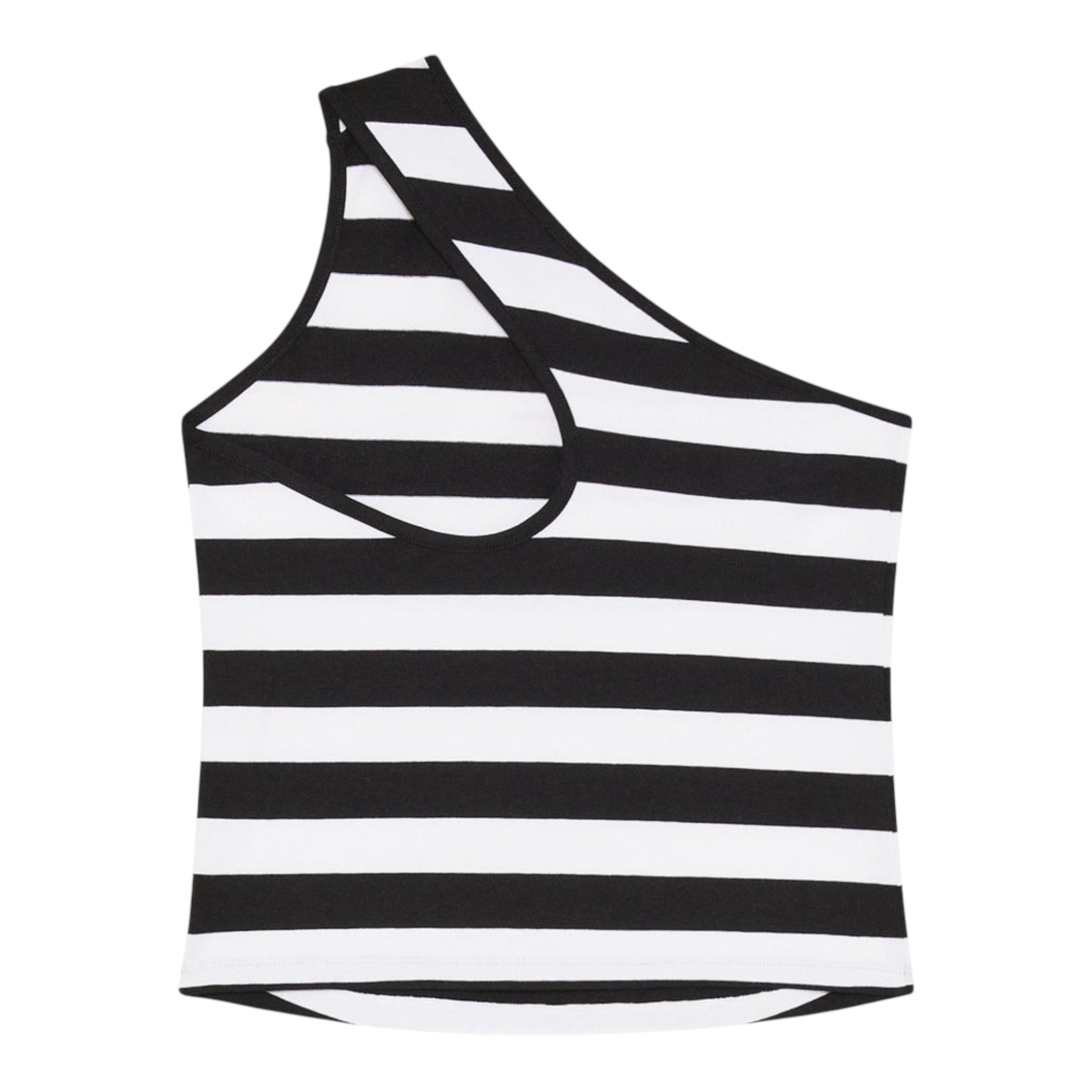 Patrizia Pepe Top Bicolore con Fantasia A Righe per Bambina 7M0875 BIANCO/NERO PATRIZIA PEPE 