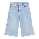 Patrizia Pepe Bermuda In Denim Tinta Unita con Tasche per Bambina 7P0380 AZZURRO PATRIZIA PEPE 