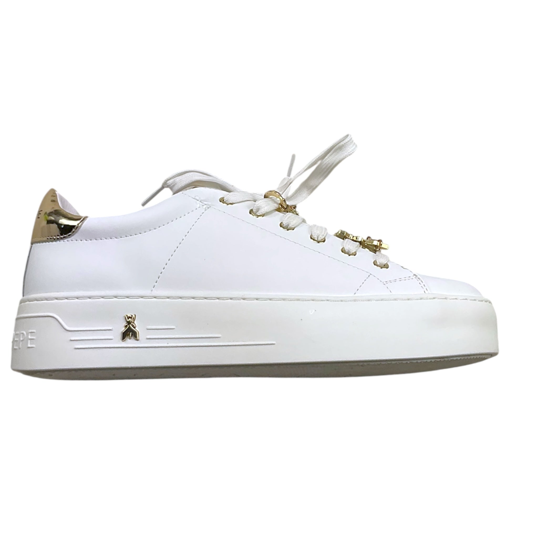 Patrizia Pepe Sneakers Tinta Unita con Lacci per Bambina PPJ305 BIANCO PATRIZIA PEPE 