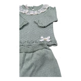 Paz Rodriguez Completo 2 Pezzi Maglia-Ghettina Tinta Unita per Neonata 00342150 VERDE PAZ RODRIGUEZ 
