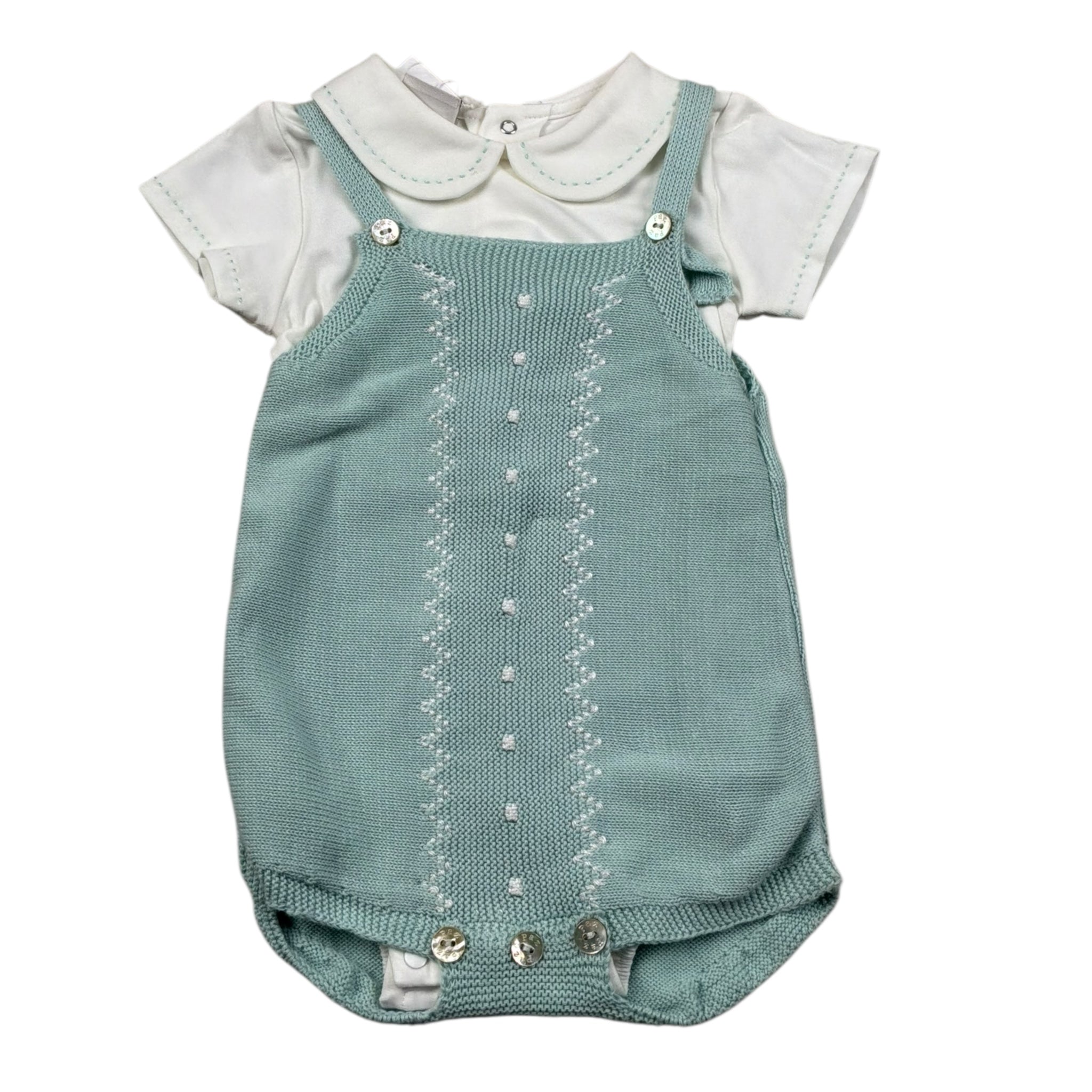 Paz Rodriguez Completi 2 Pezzi Body-Pagliaccetto per Neonato 02019353K VERDE PAZ RODRIGUEZ 
