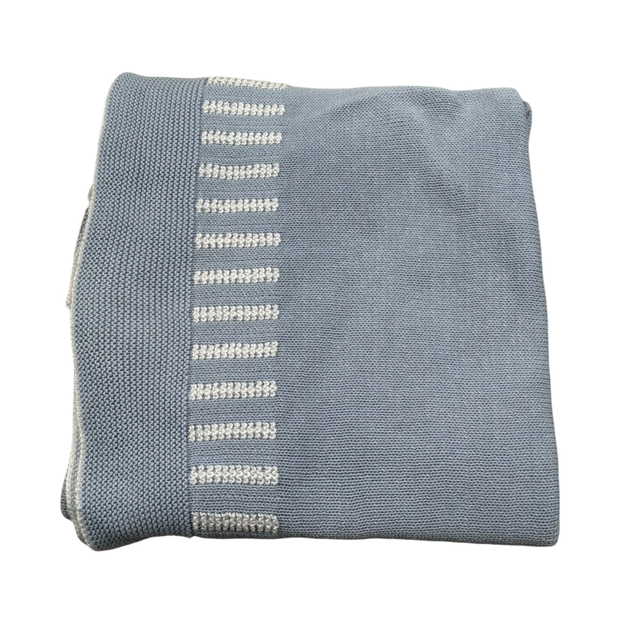 Paz Rodriguez Coperta Tinta Unita con Ricami per Neonato 03142246 AZZURRO PAZ RODRIGUEZ 