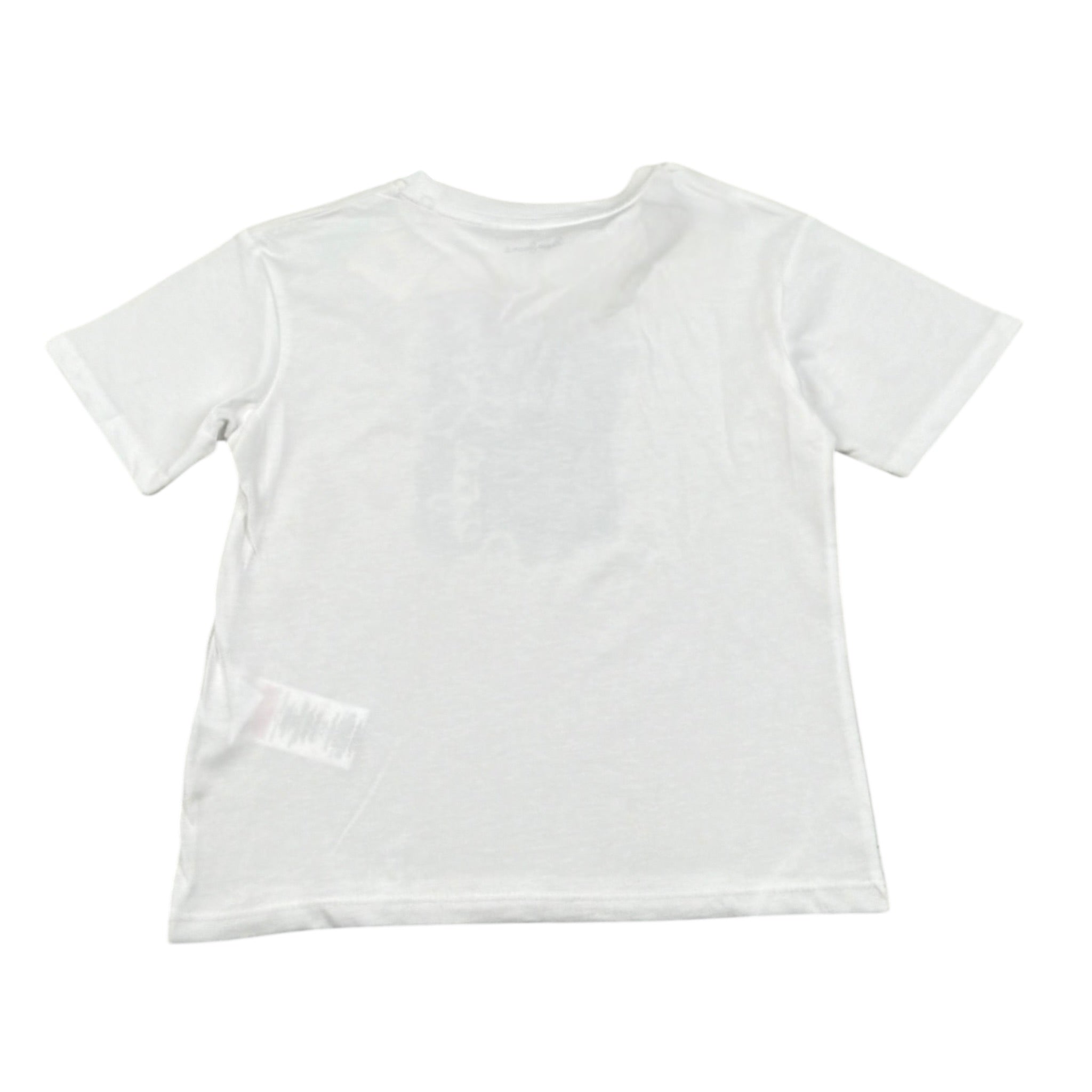 Pepe Feamo T-Shirt Girocollo Tinta Unita con Stampa per Bambino PB503978 BIANCO PEPE JEANS 