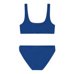 Pepe Jeans Costume 2 Pezzi Top-Mutandina Tinta Unita per Bambina PGB10420 BLU PEPE JEANS 